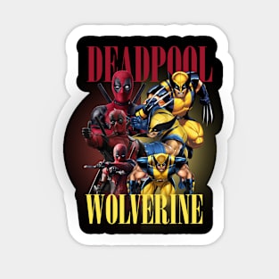 Deadp00l and W0lver1ne Fanart Sticker